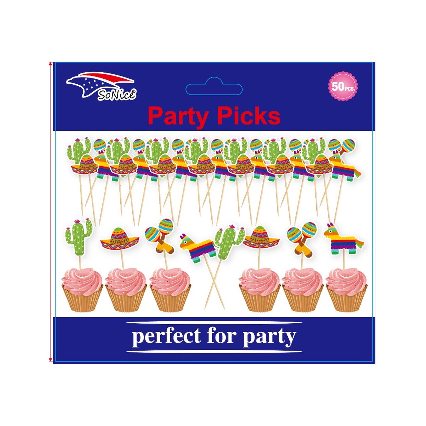 Party Picks Fiesta 50 ct 120Pk/Cs