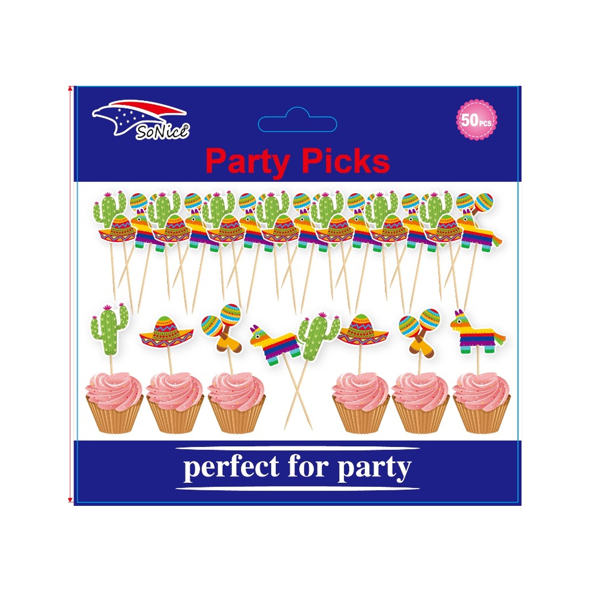 Party Picks Fiesta 50 ct 120Pk/Cs