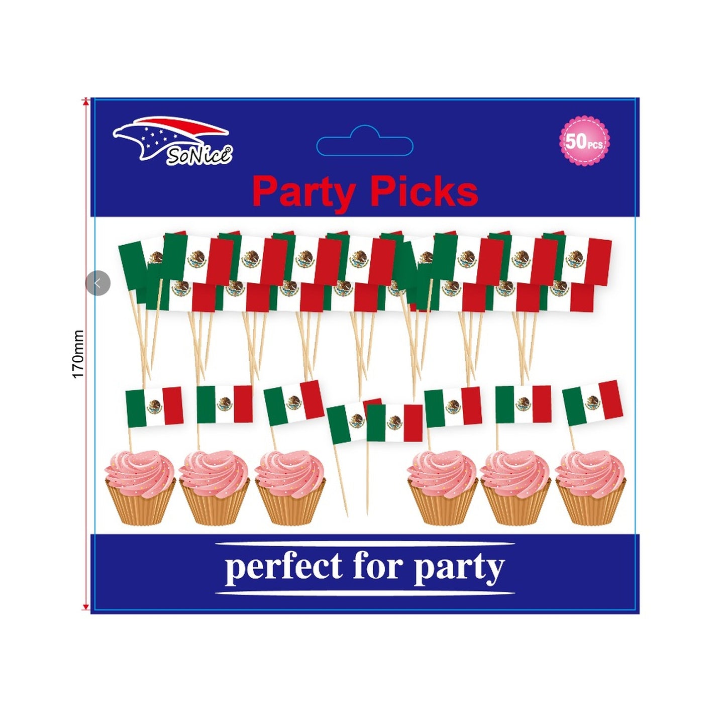 Party Picks Viva Mexico 50 ct 120Pk/Cs