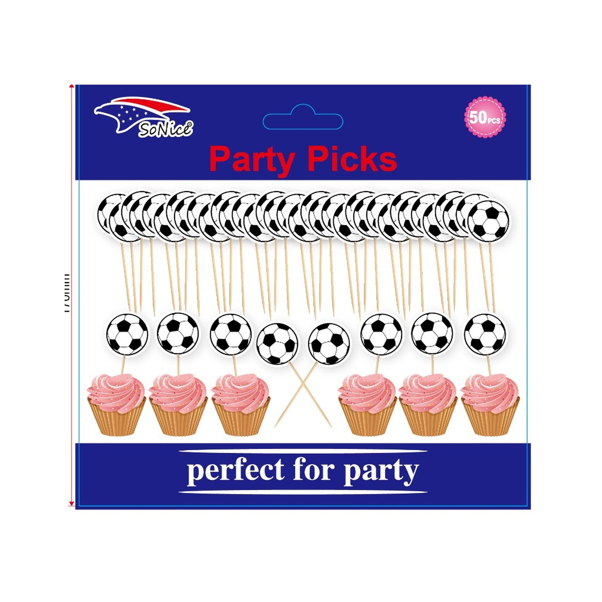 Party Picks Soccer 50 ct 120Pk/Cs