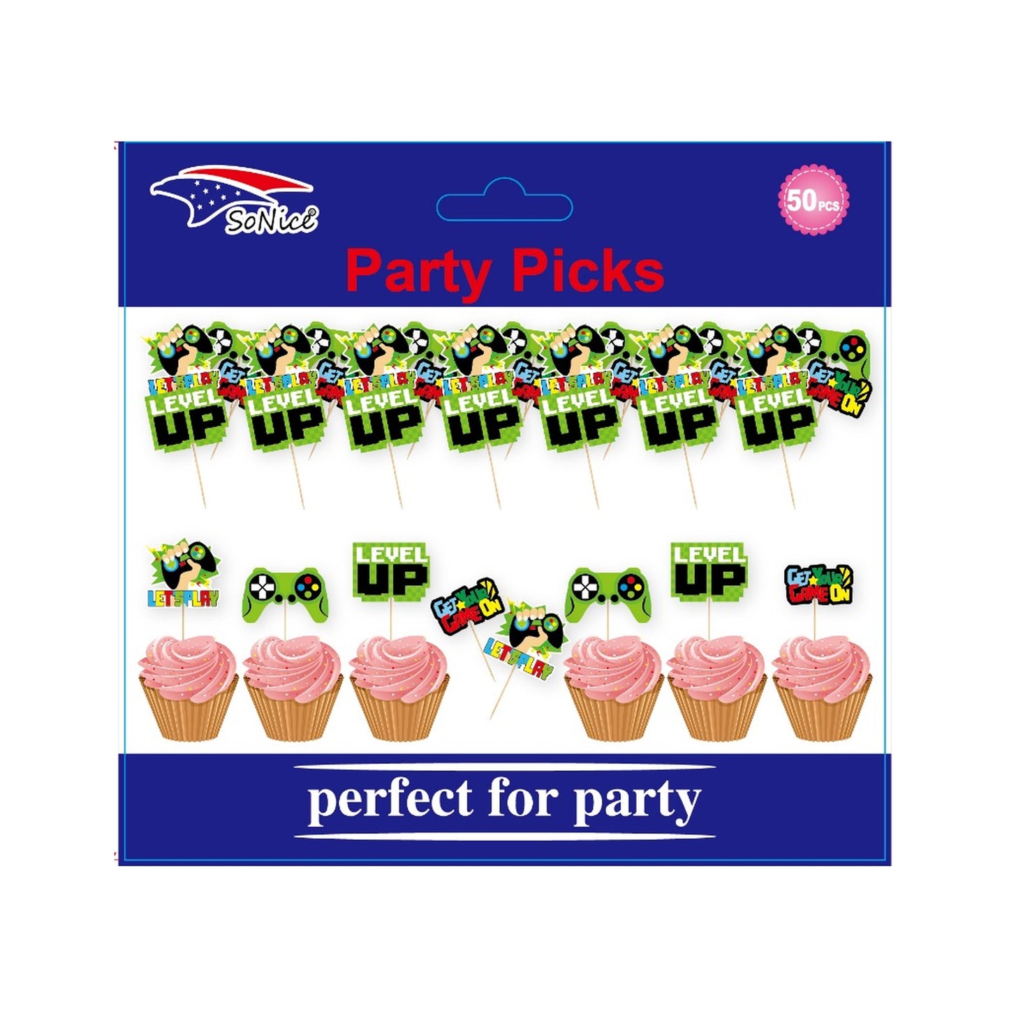 Cupcake Topper 50 ct Gamer 120C12