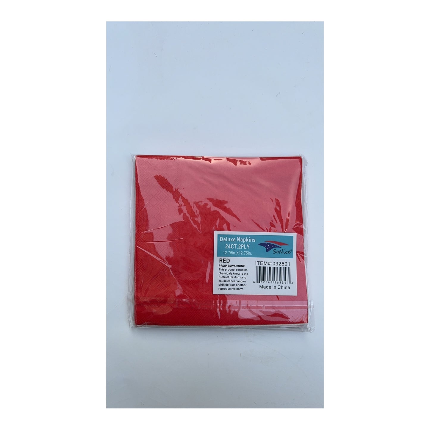 24 ct Napkins Red 24Pk/Cs