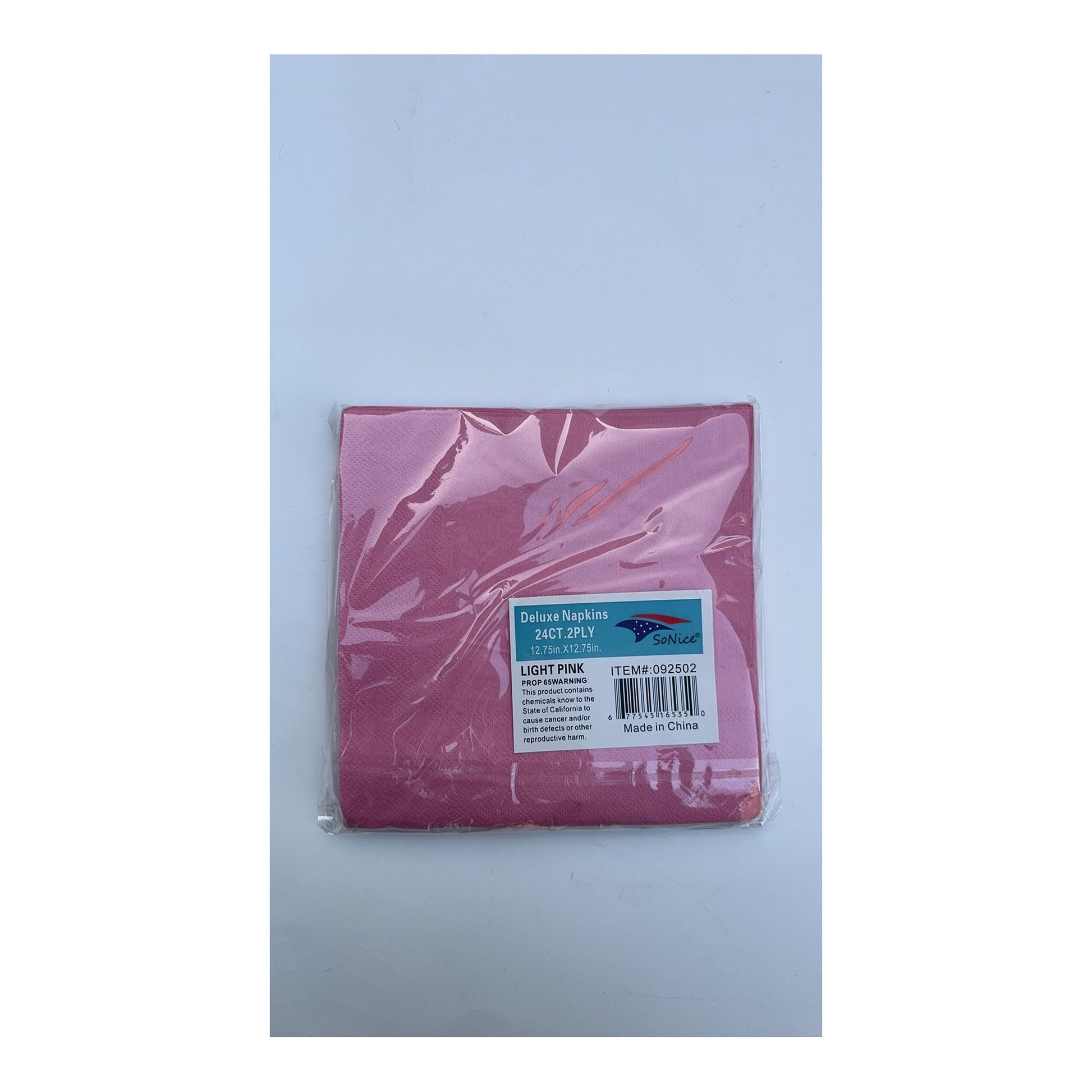 24 ct Napkins Light Pink 24Pk/Cs