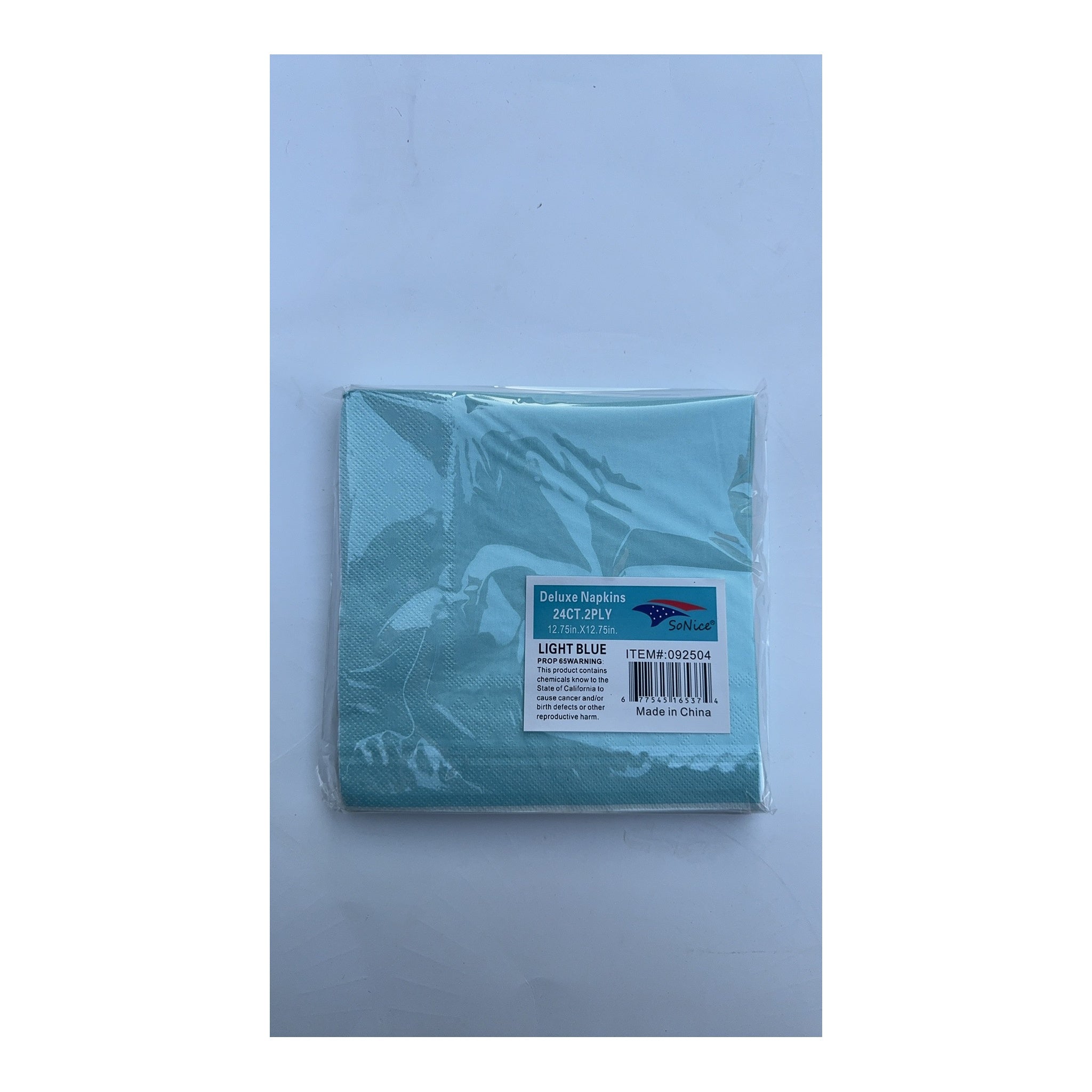 24 ct Napkins Light Blue 24Pk/Cs