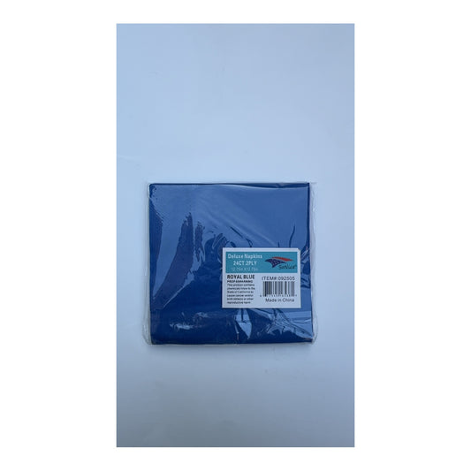 24 ct Napkins Royal Blue 24Pk/Cs
