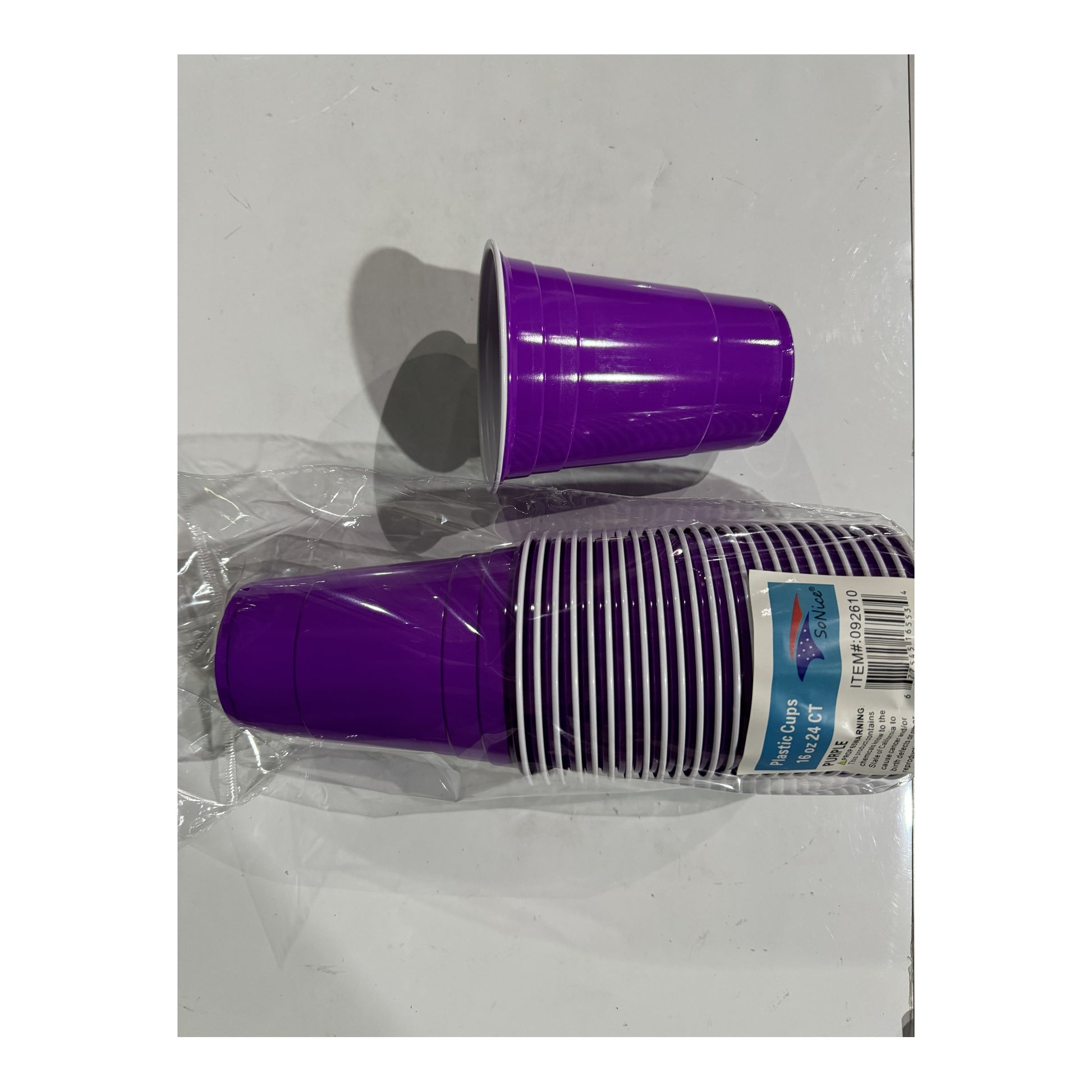 24 ct Plt Cups Purple 24Pk/Cs