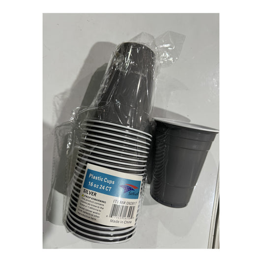 24 ct Plt Cups Silver 24Pk/Cs