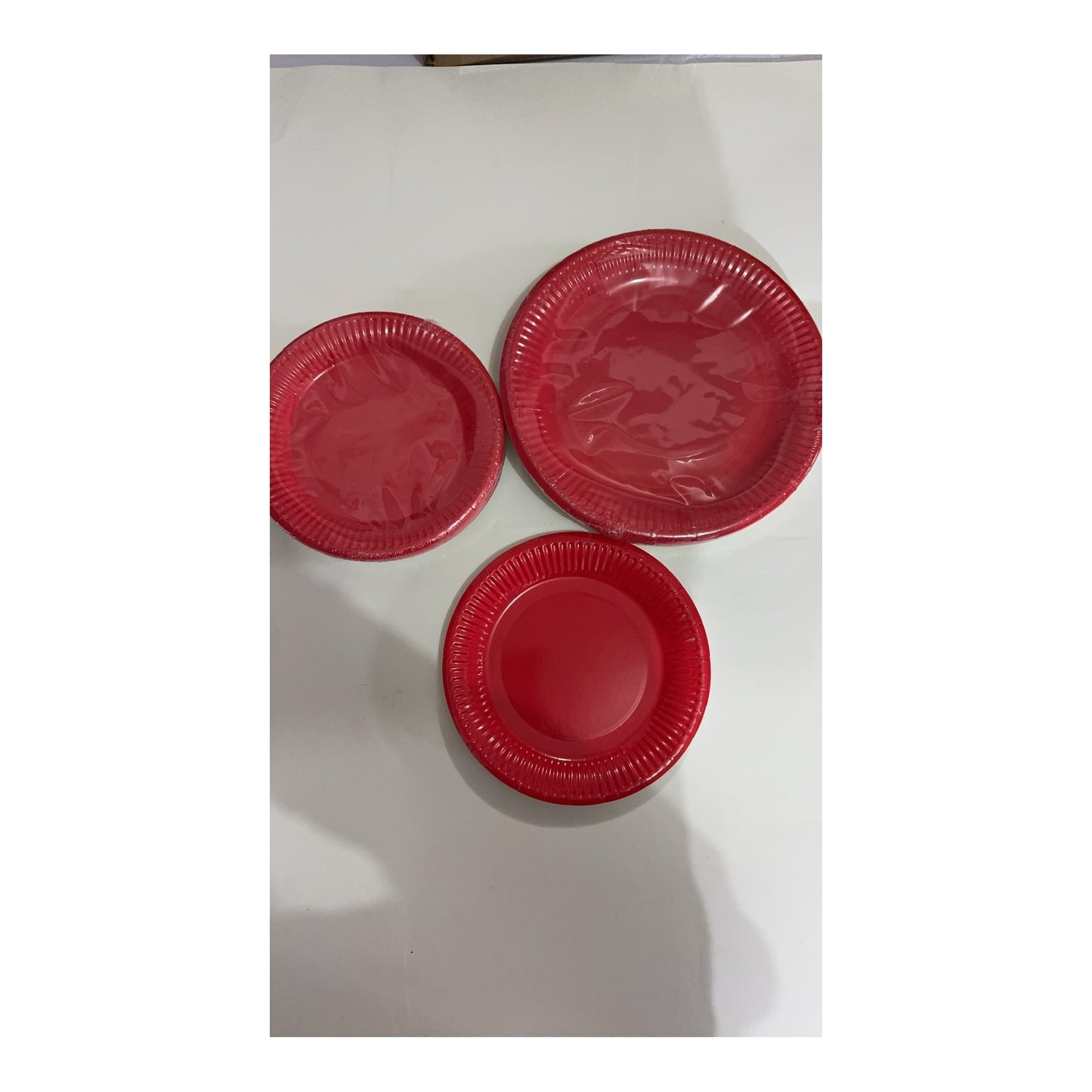 24 ct 7" Plates Red 24Pk/Cs