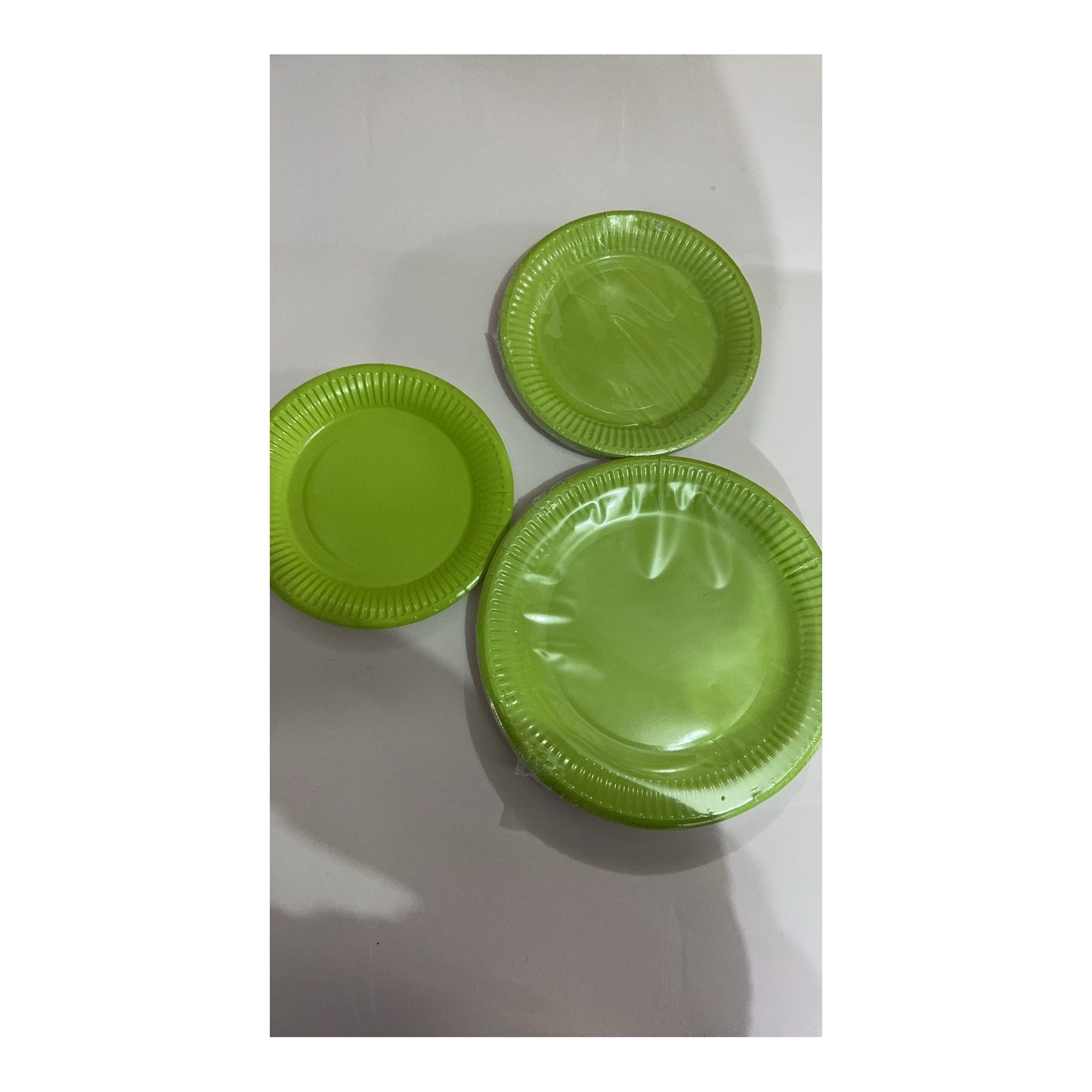 24 ct 7" Plates Lime Green 24Pk/Cs