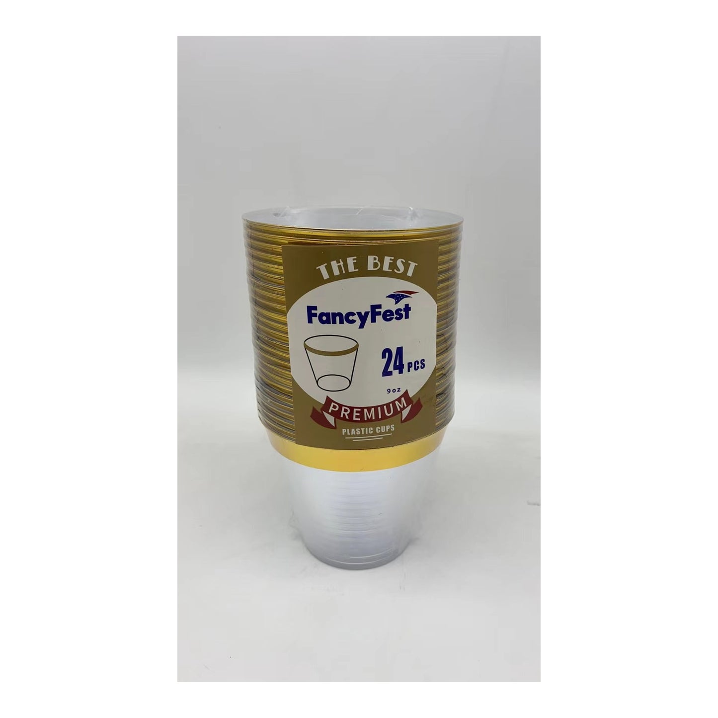 24 ct Cups 9Oz Gold 24Pk/Cs