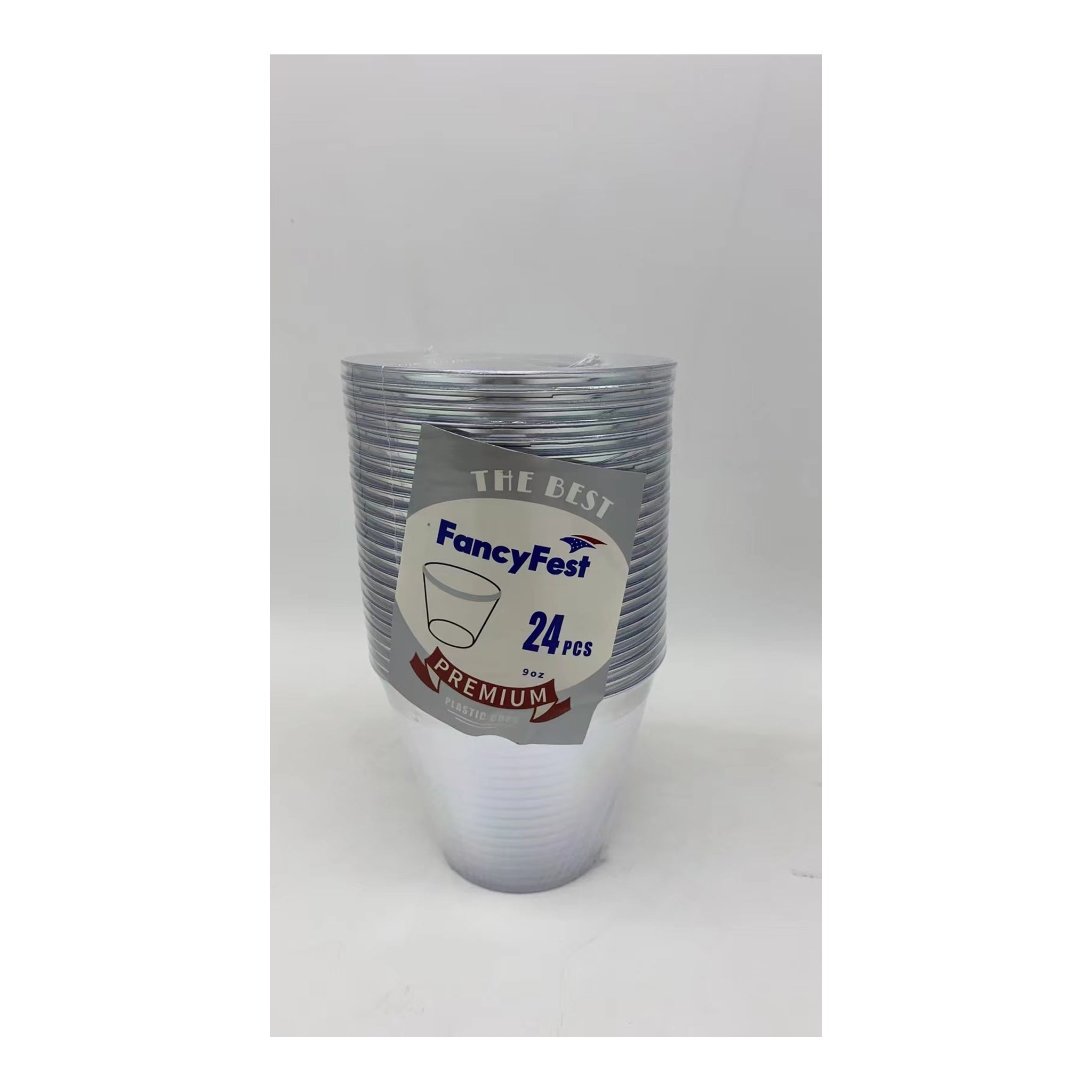 24 ct Cups 9Oz Silver 24Pk/Cs