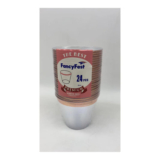 24 ct Cups 9Oz Rose Gold 24Pk/Cs