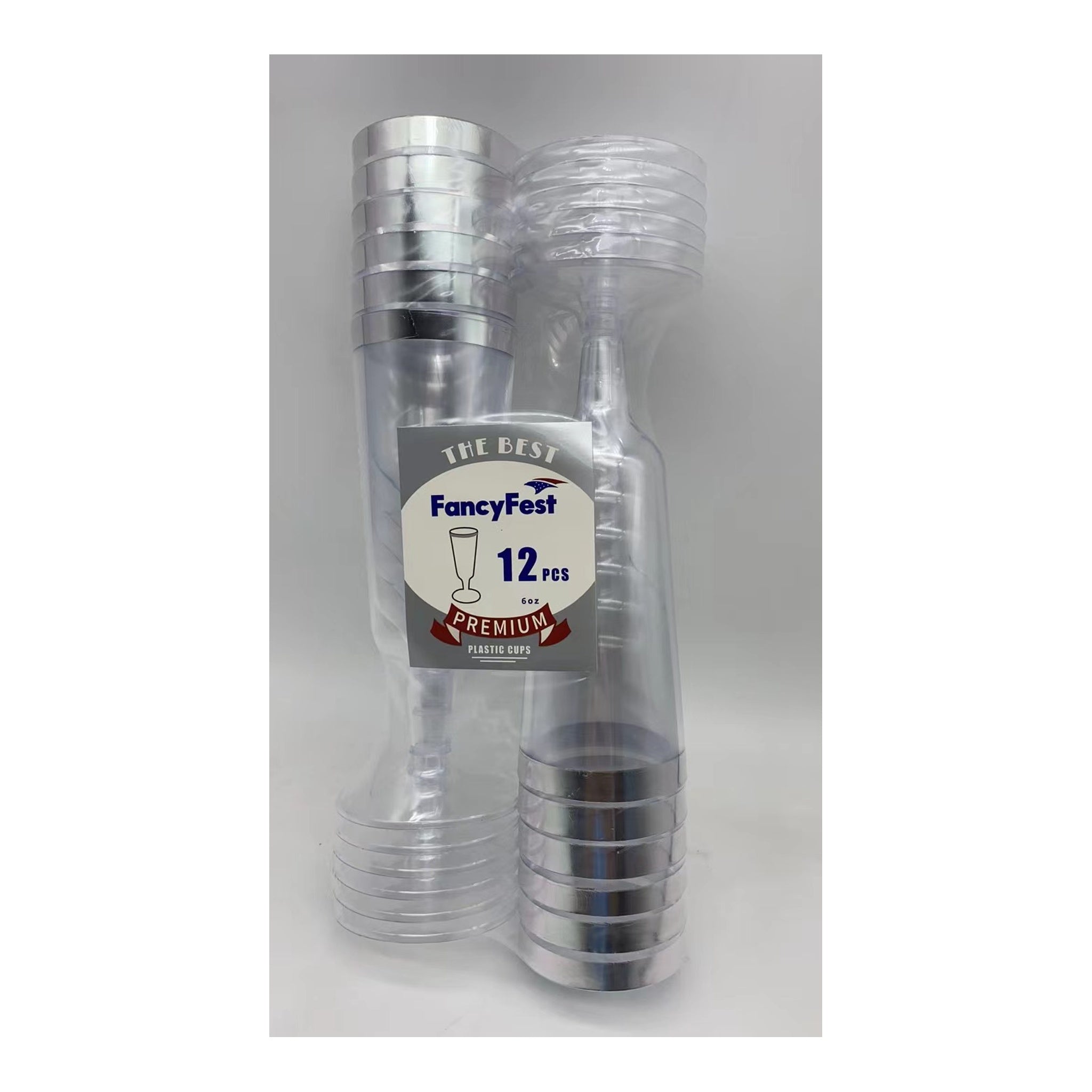 12 ct Chmpng Cups 6Oz Slv24Pk/Cs