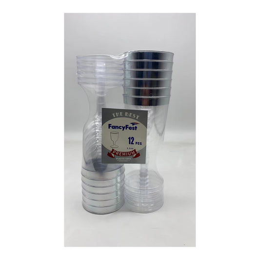12 ct Wine Cups 5.5Oz Silver 24Pk/Cs