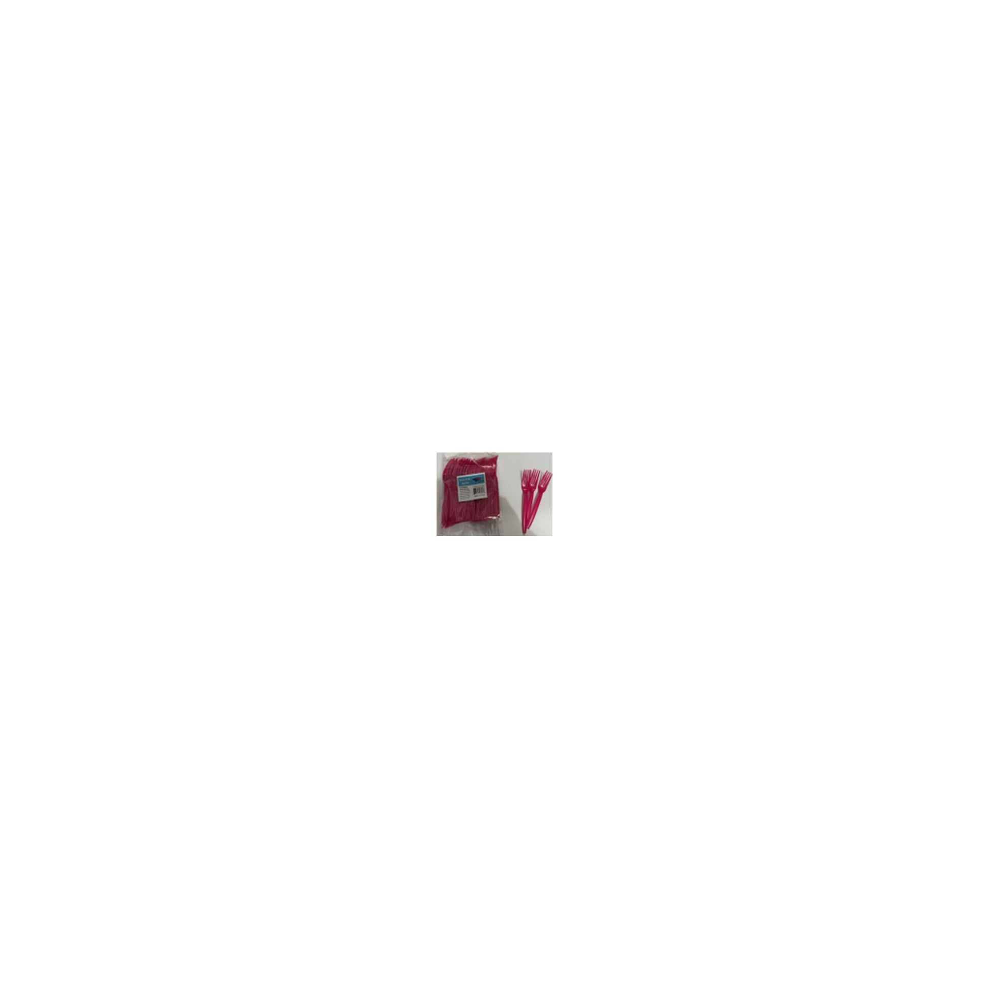 100 ct Plt Forks Fuchsia 24Pk/Cs