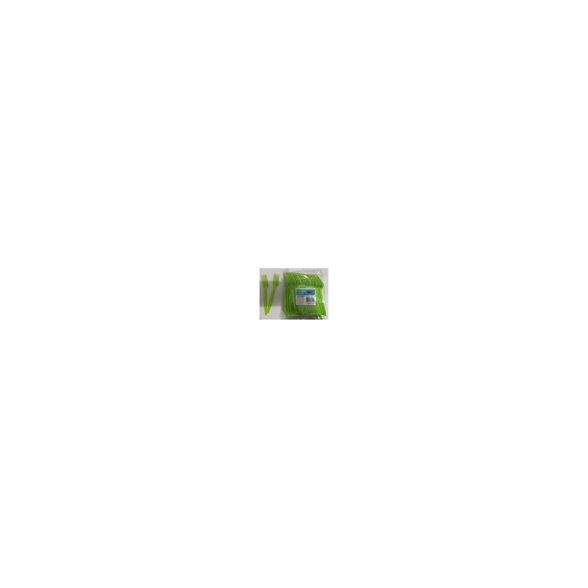 100 ct Plt Forks Lime Green 24Pk/Cs