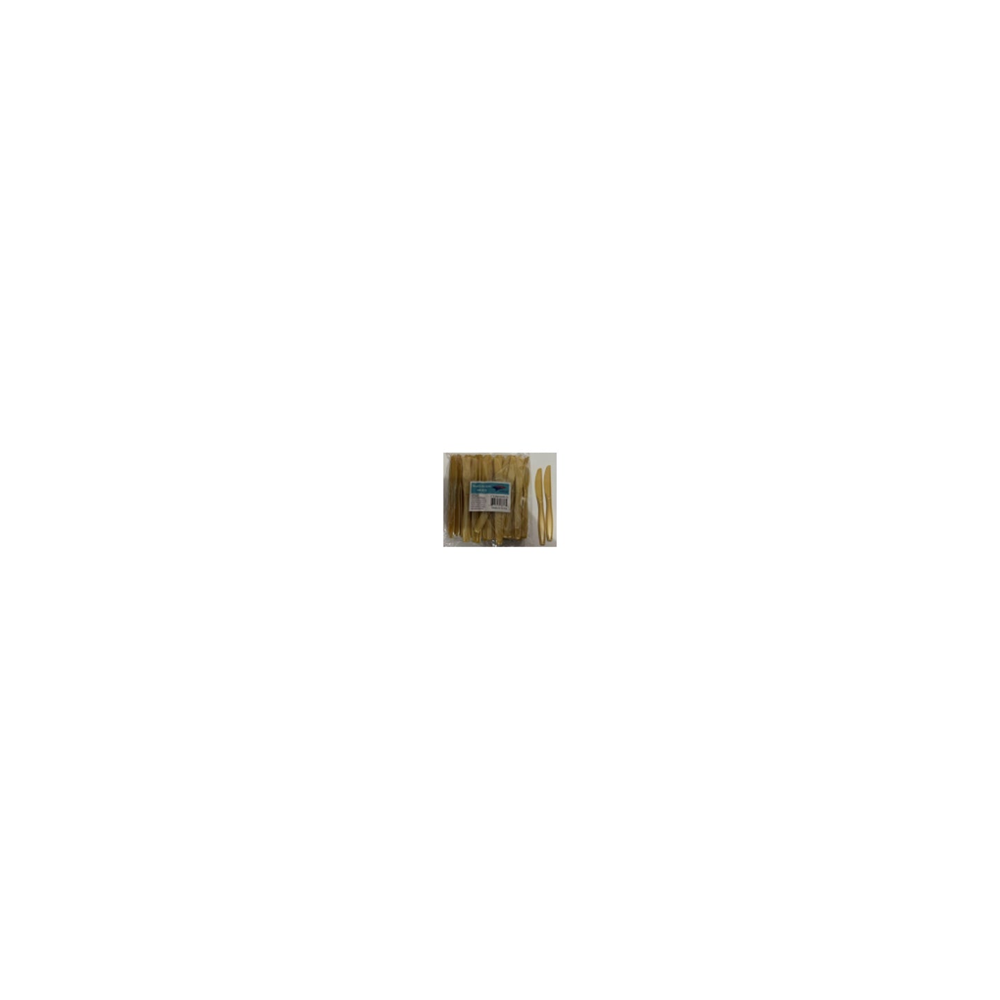 100 ct Plt Knives Gold 24Pk/Cs