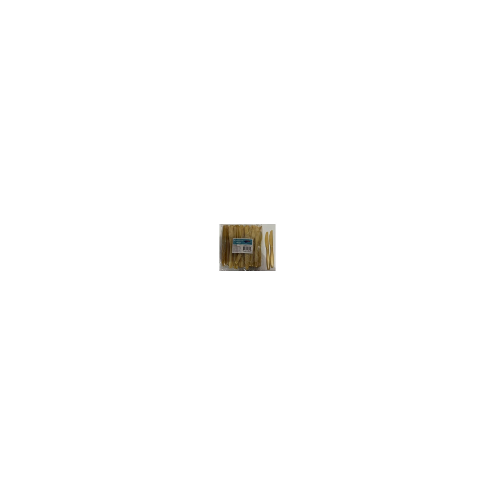 100 ct Plt Knives Gold 24Pk/Cs