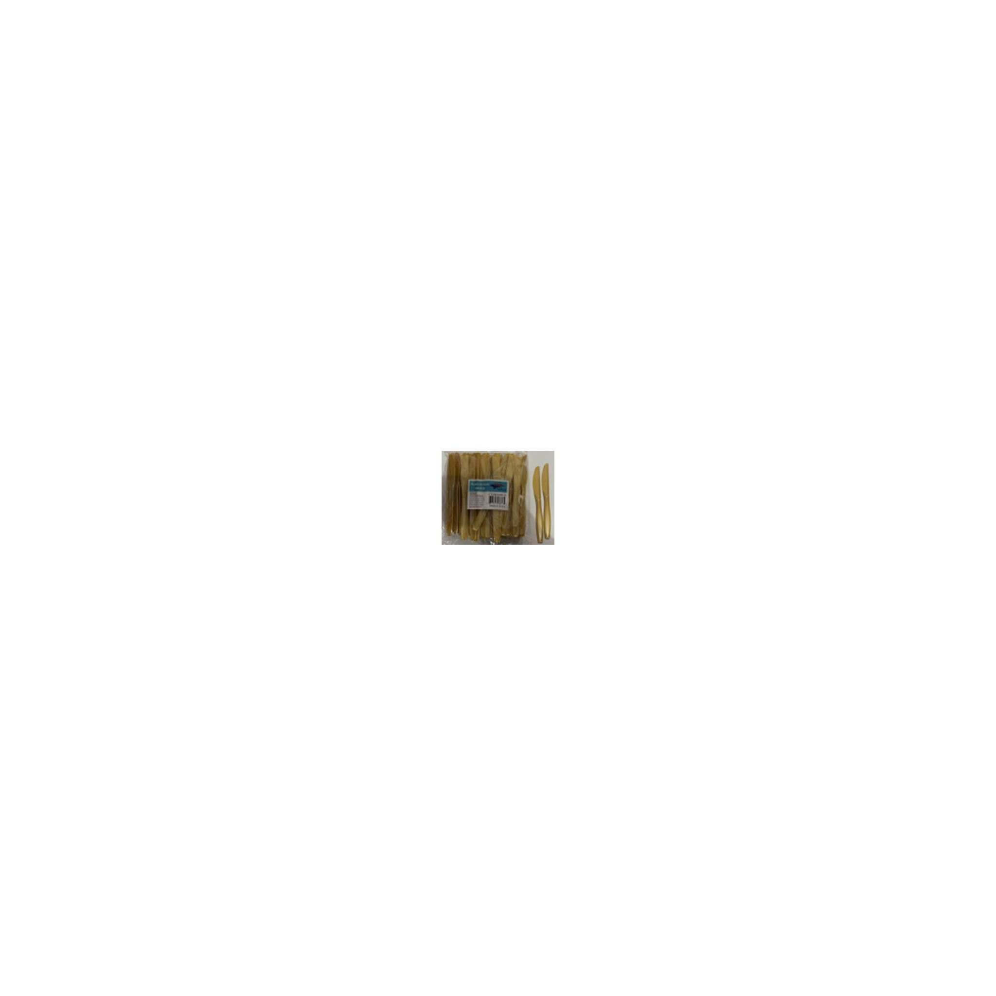 100 ct Plt Knives Gold 24Pk/Cs