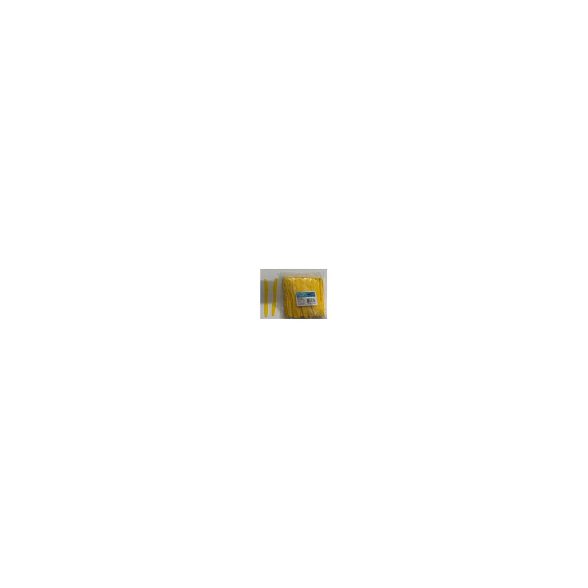 100 ct Plt Knives Yellowd 24Pk/Cs