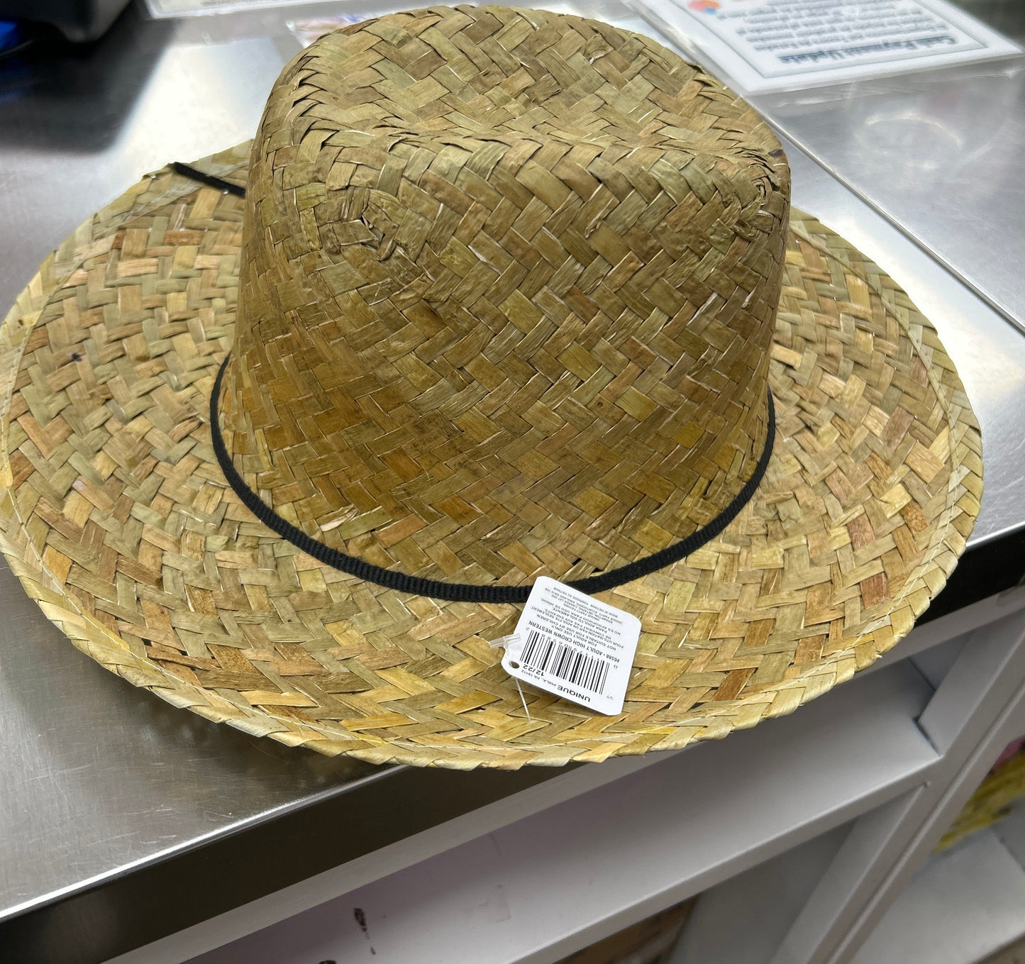 Adult High-Crown Western Hat 1ct