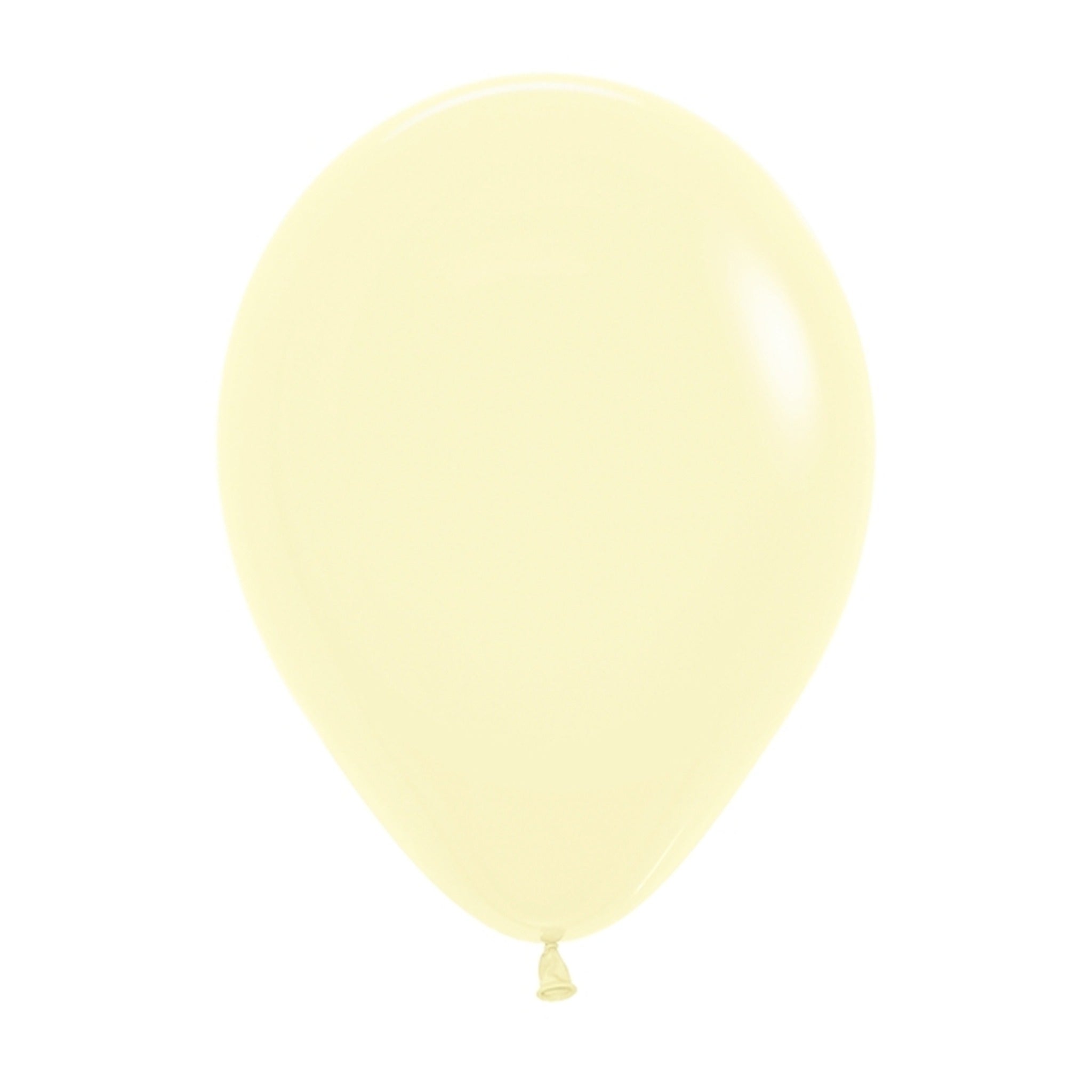 Pastel Matte Yellow 100ct Latex Balloon 11"