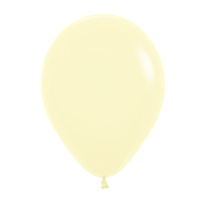 Pastel Matte Yellow 100ct Latex Balloon 11"