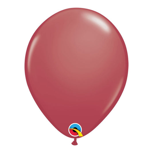 Qualatex Balloon Cranberry 100ct Latex Balloon 11"