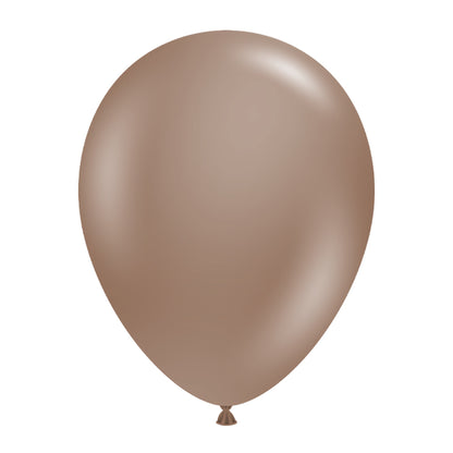 Tuftex Cocoa 100ct Latex Balloon 11"