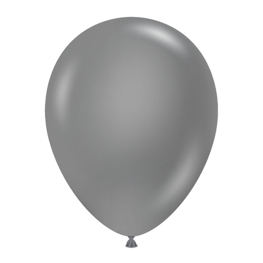 Tuftex Silver 100ct Latex Balloon 11"