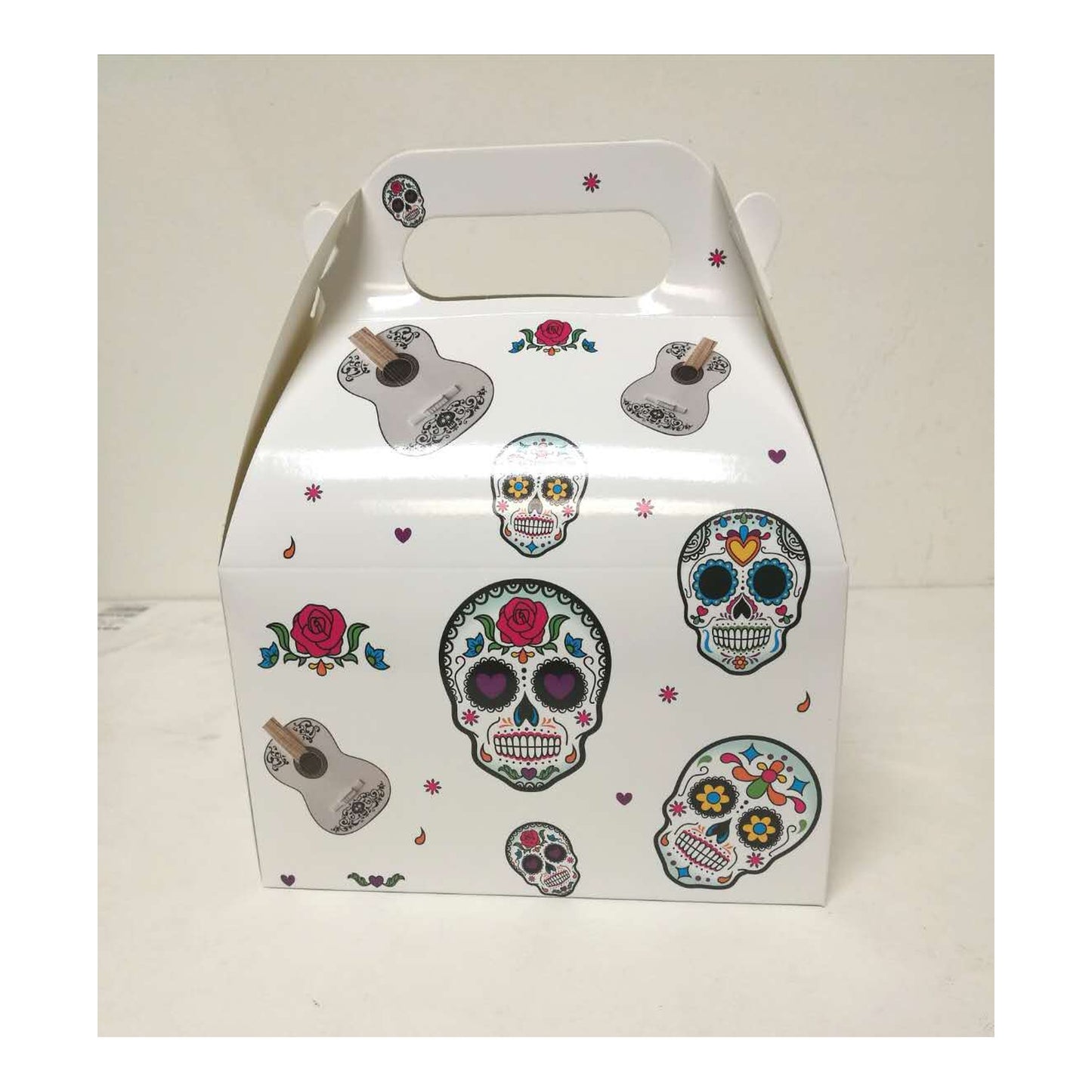 (c) Treat Boxes Skull Black/White 12pcs