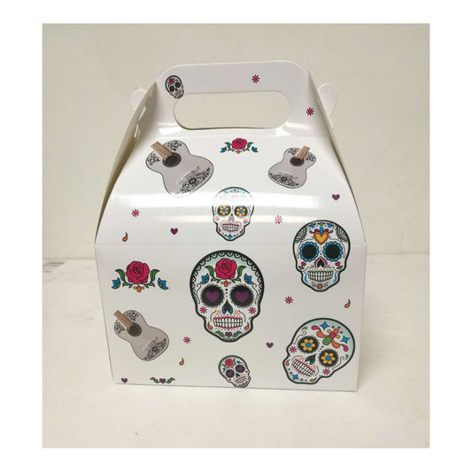 (c) Treat Boxes Skull Black/White 12pcs