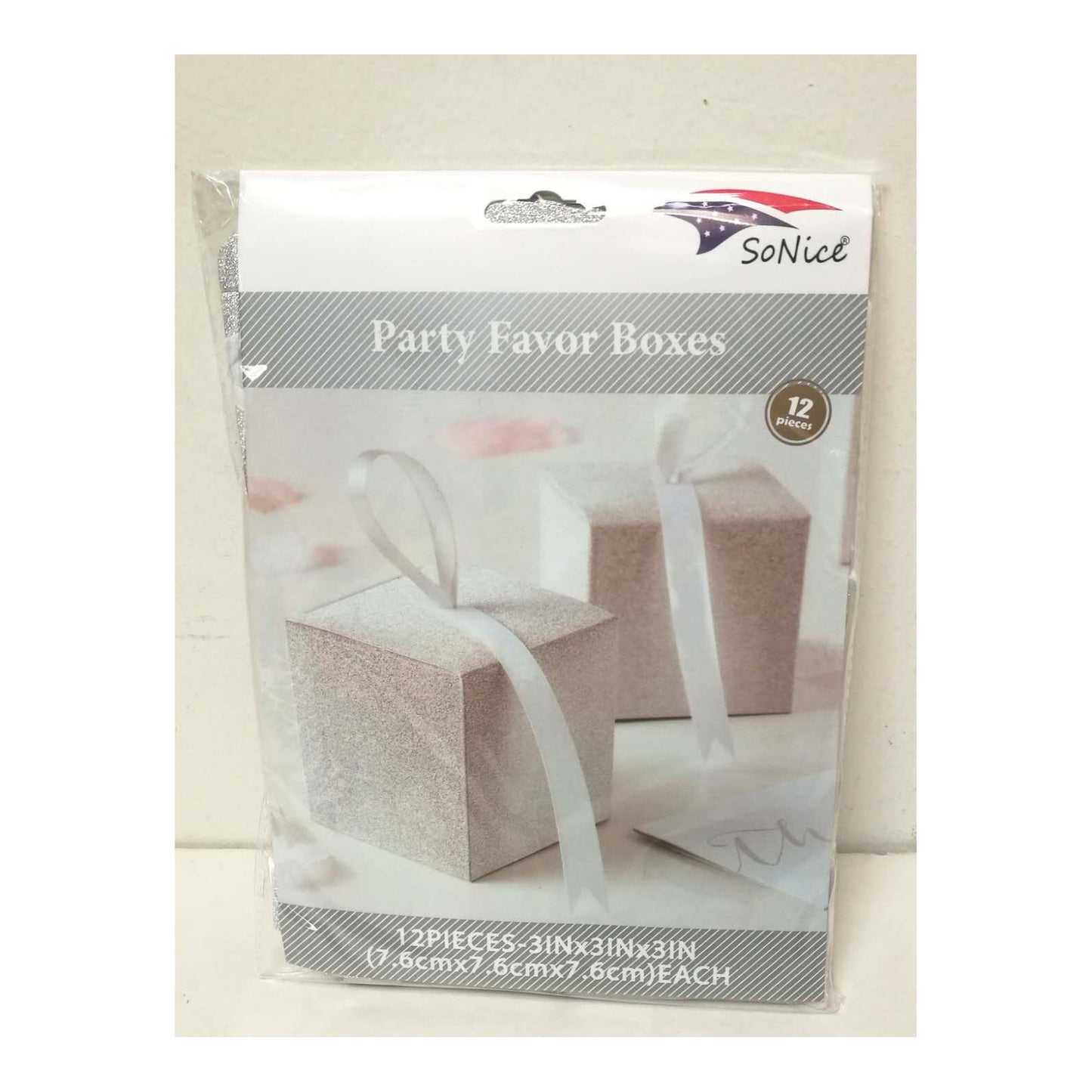 (c) Party Favor Box Silver