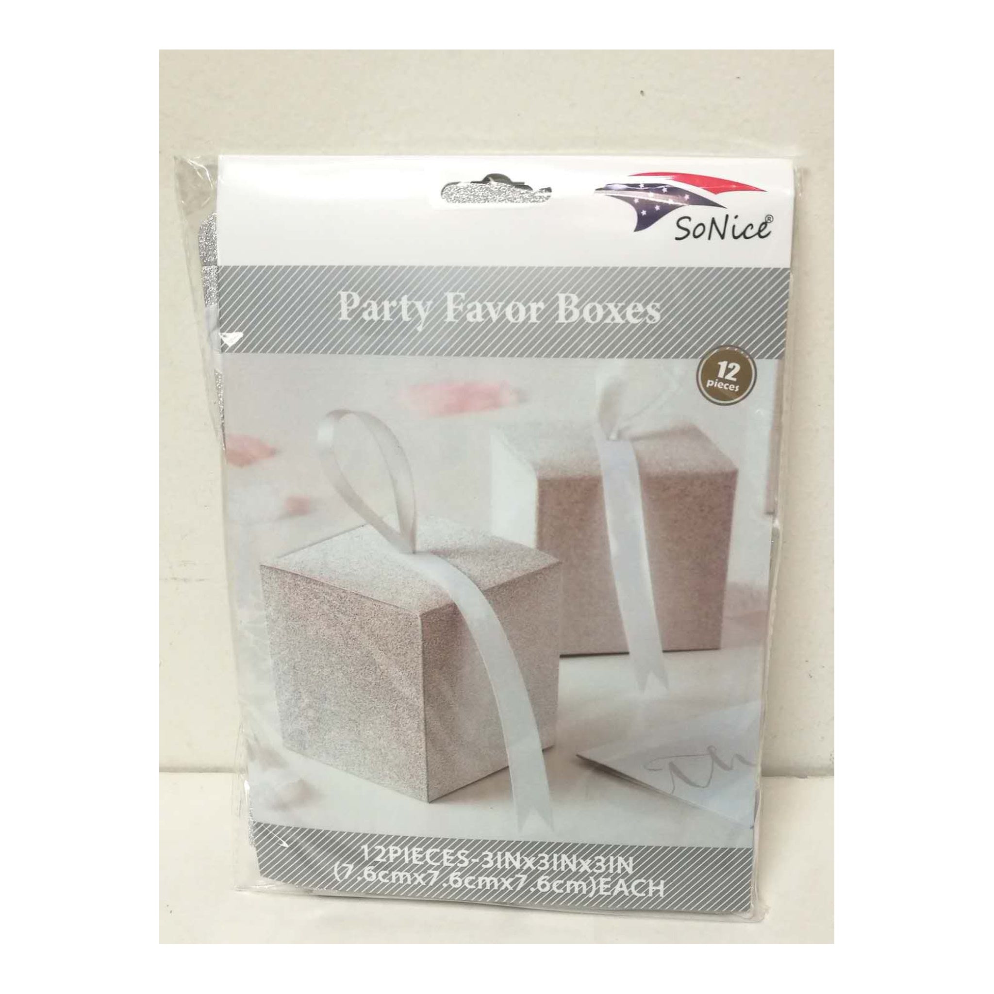 (c) Party Favor Box Silver