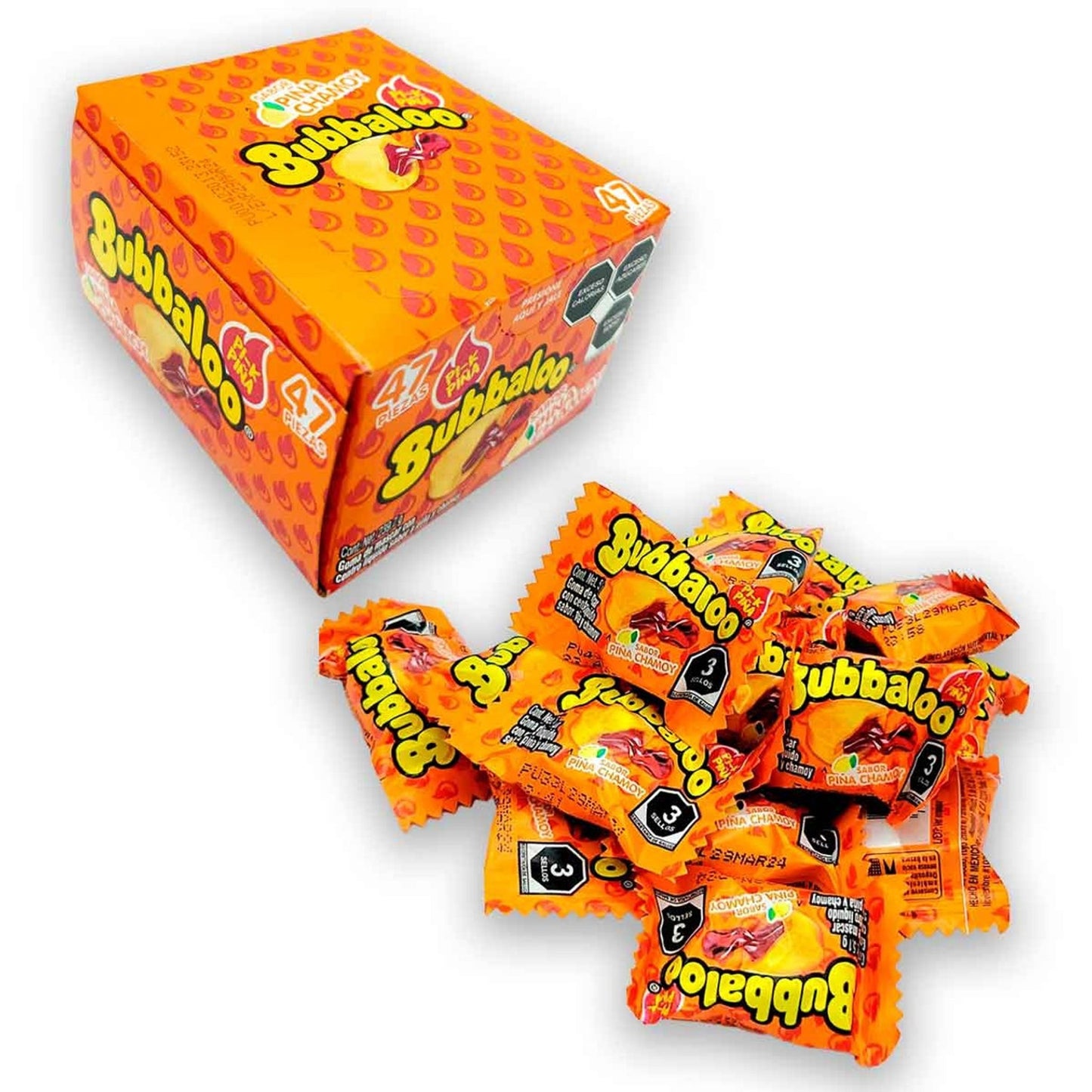 Adams Chicle Bubbaloo Pika Pina