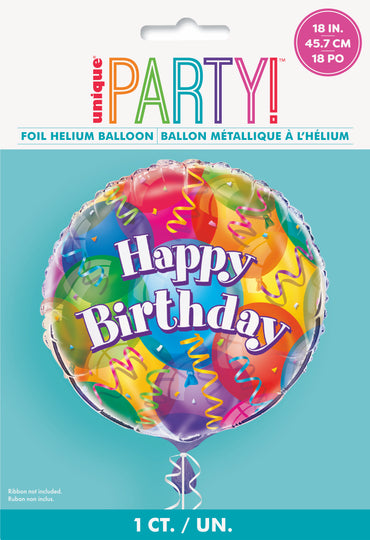 Birthday Brilliant Foil Balloon 18"