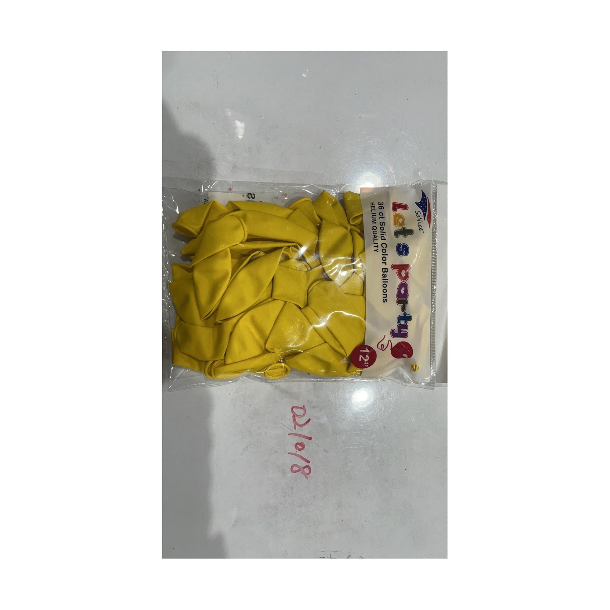 Yellow 36ct Latex Balloon 12"