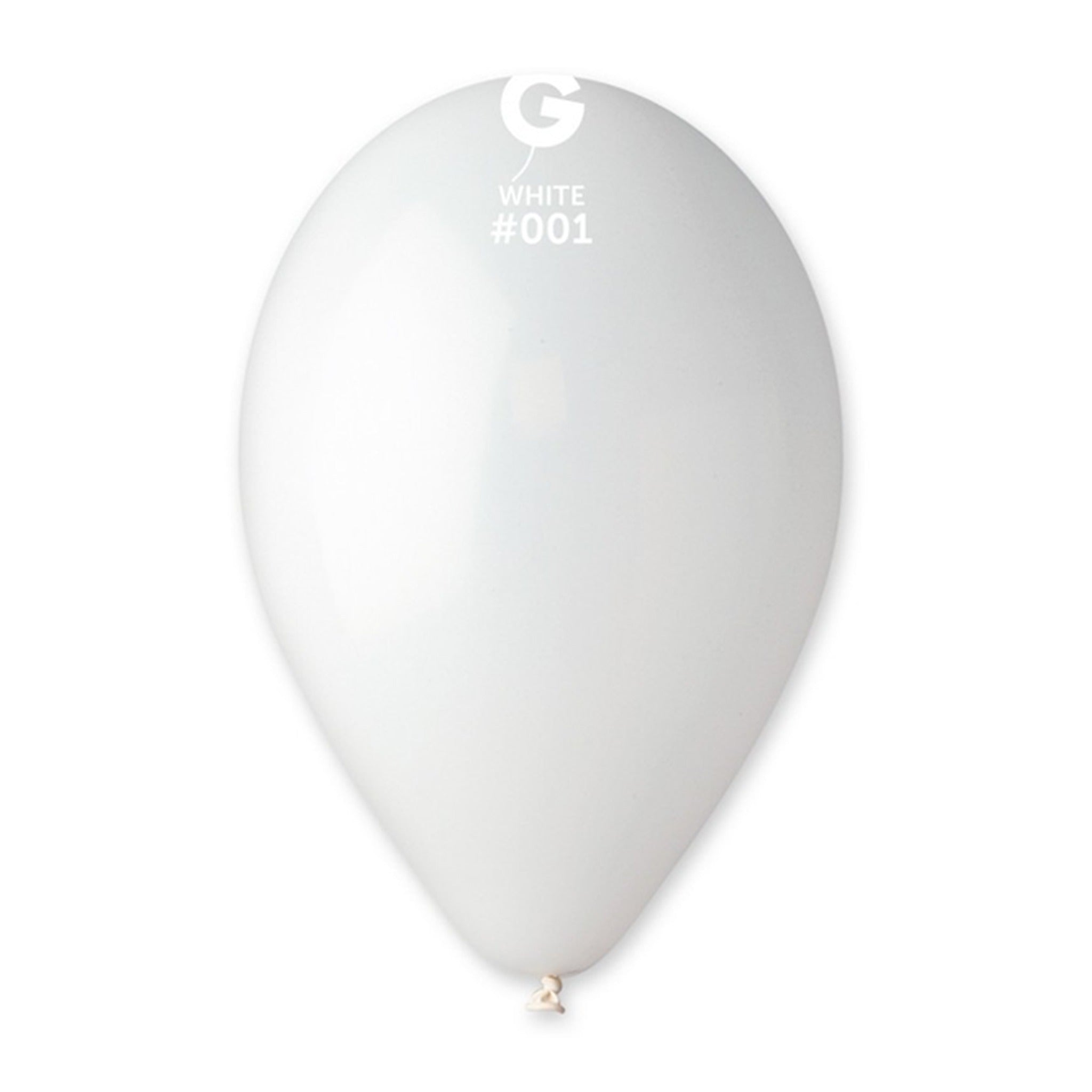 Ge Latex Balloon White 50ct Latex Balloon 12"