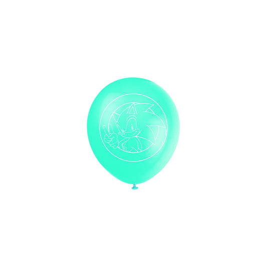Sonic 8ct Latex Balloon 12"