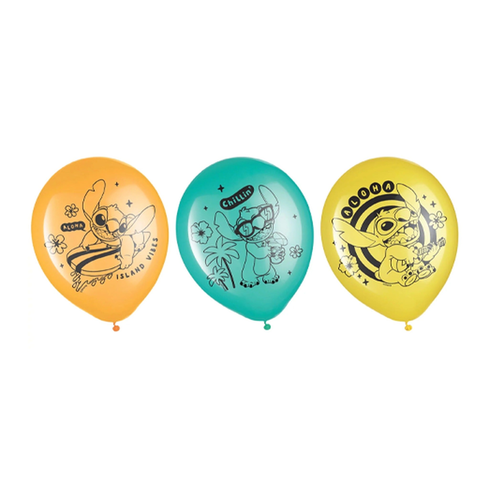 Stitch 6ct Latex Balloon 12"
