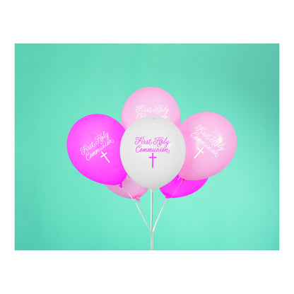 Communion Pink 8ct Latex Balloon 12"
