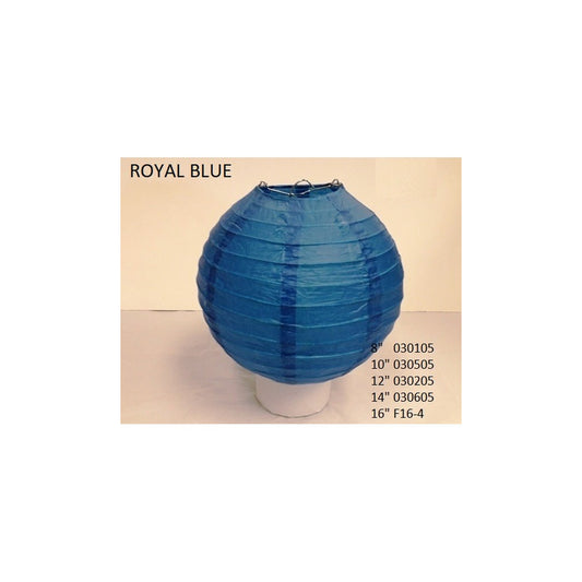 12" Paper Lantern Royal Blue