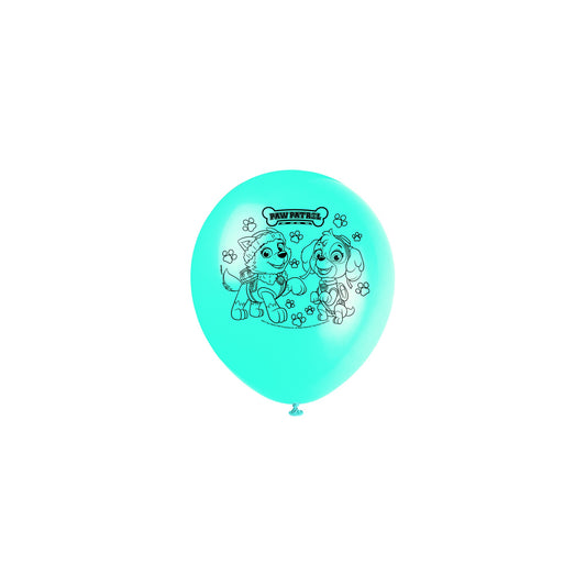 Paw Patrol Girl Balloon 2s 8ct Latex Balloon 12"