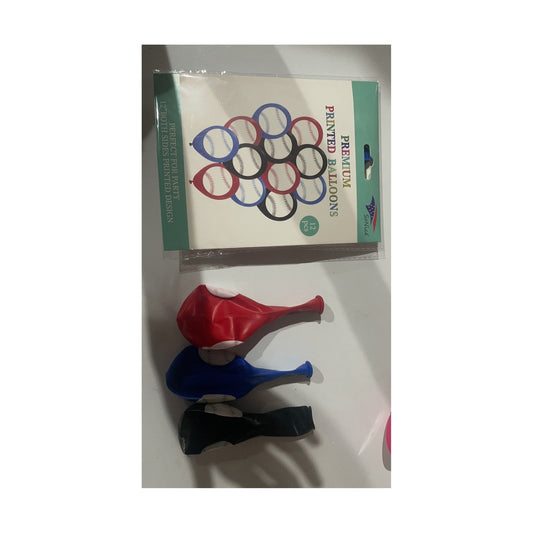 Printed Balloon Baseball 12ct Latex Balloon 12"