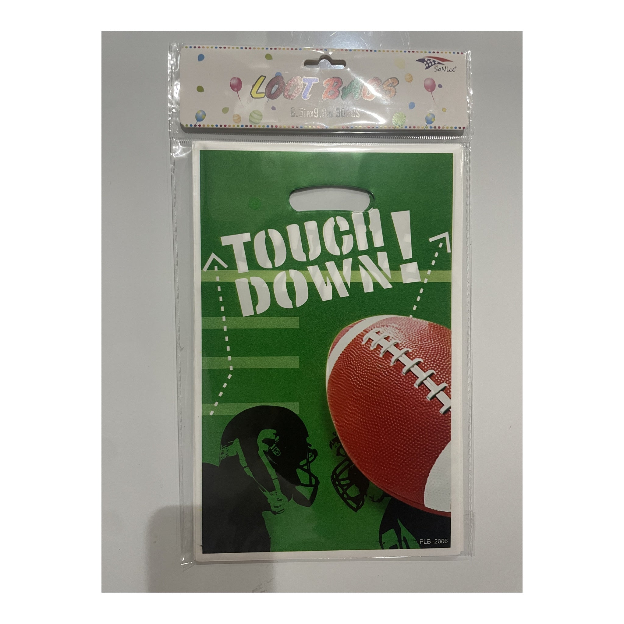 30 ct Loot bags Football 120Pk/Cs