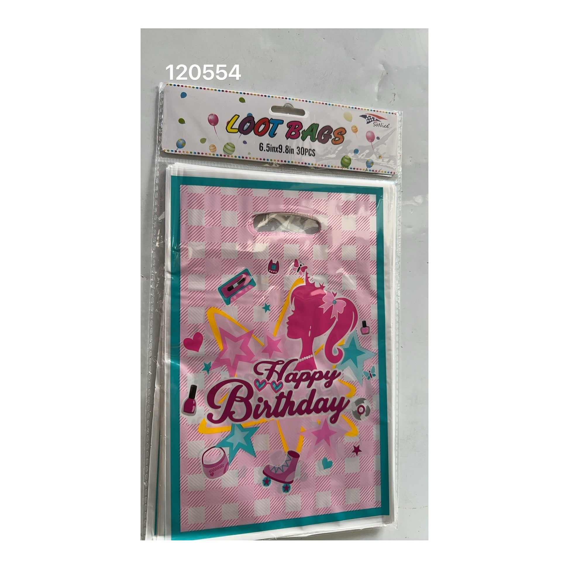 30 ct Loot bags Pretty Girl 480Pk/Cs Inner 12Pk