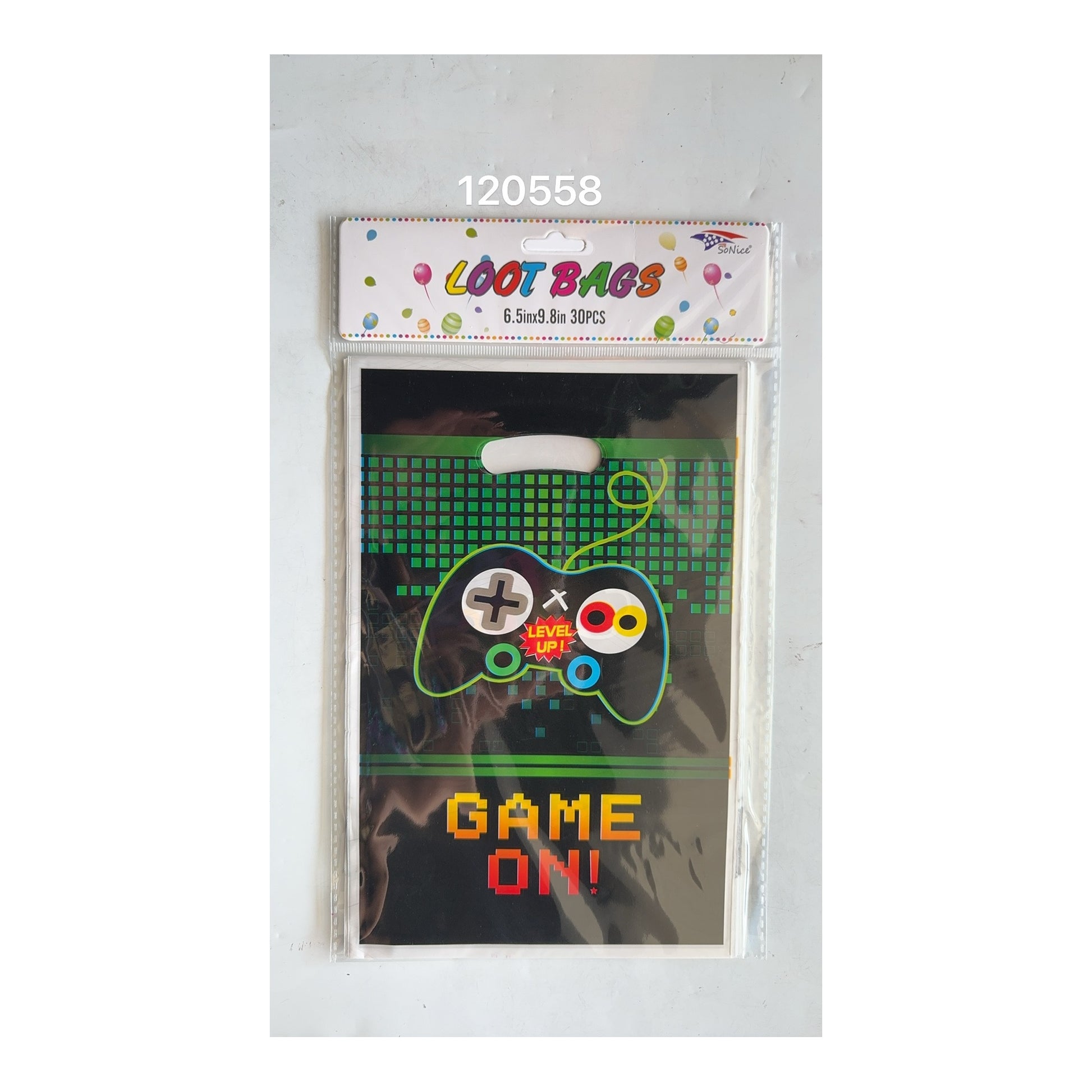 30 ct Loot bags Game-On 120Pk/Cs