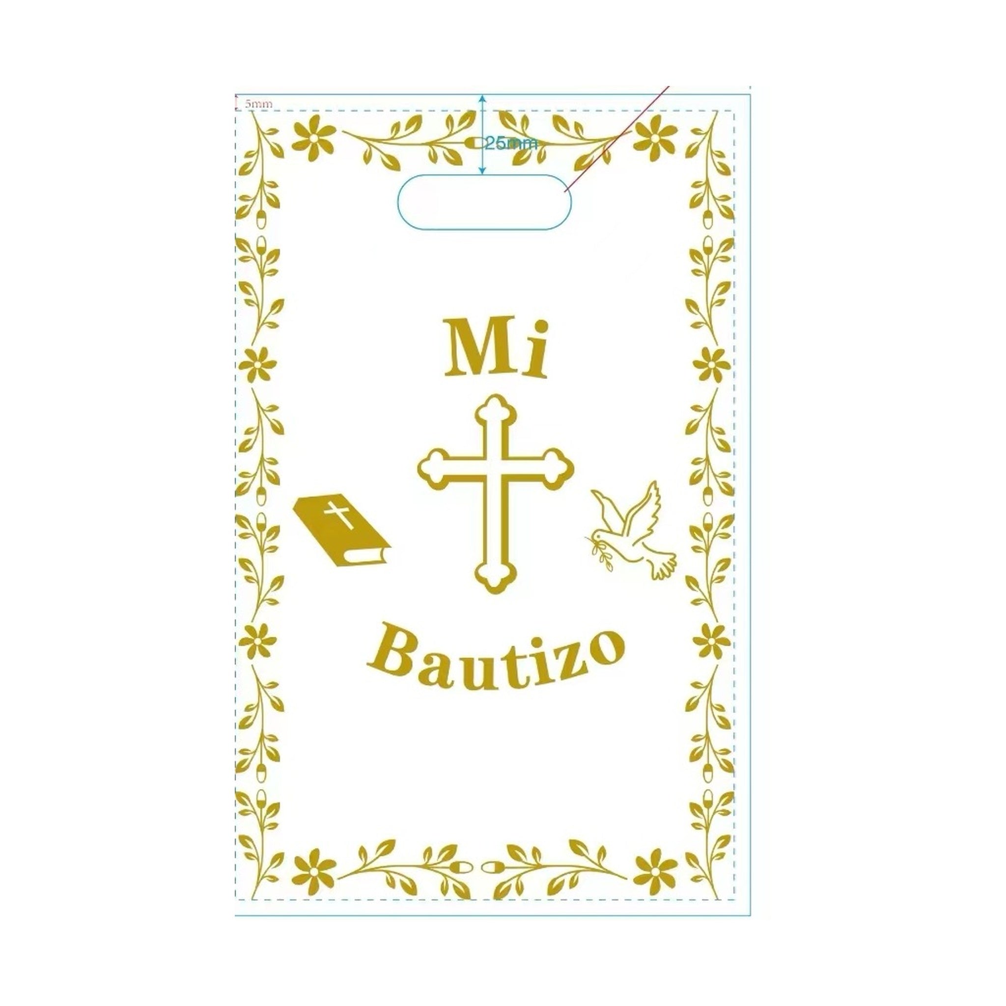 30 ct Loot bags Bautizo 120Pk/Cs