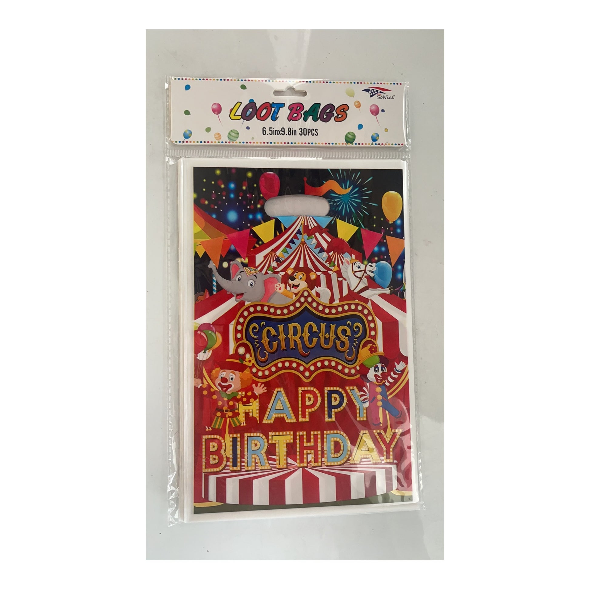 30 ct Loots Bag Circus 120Pk/Cs