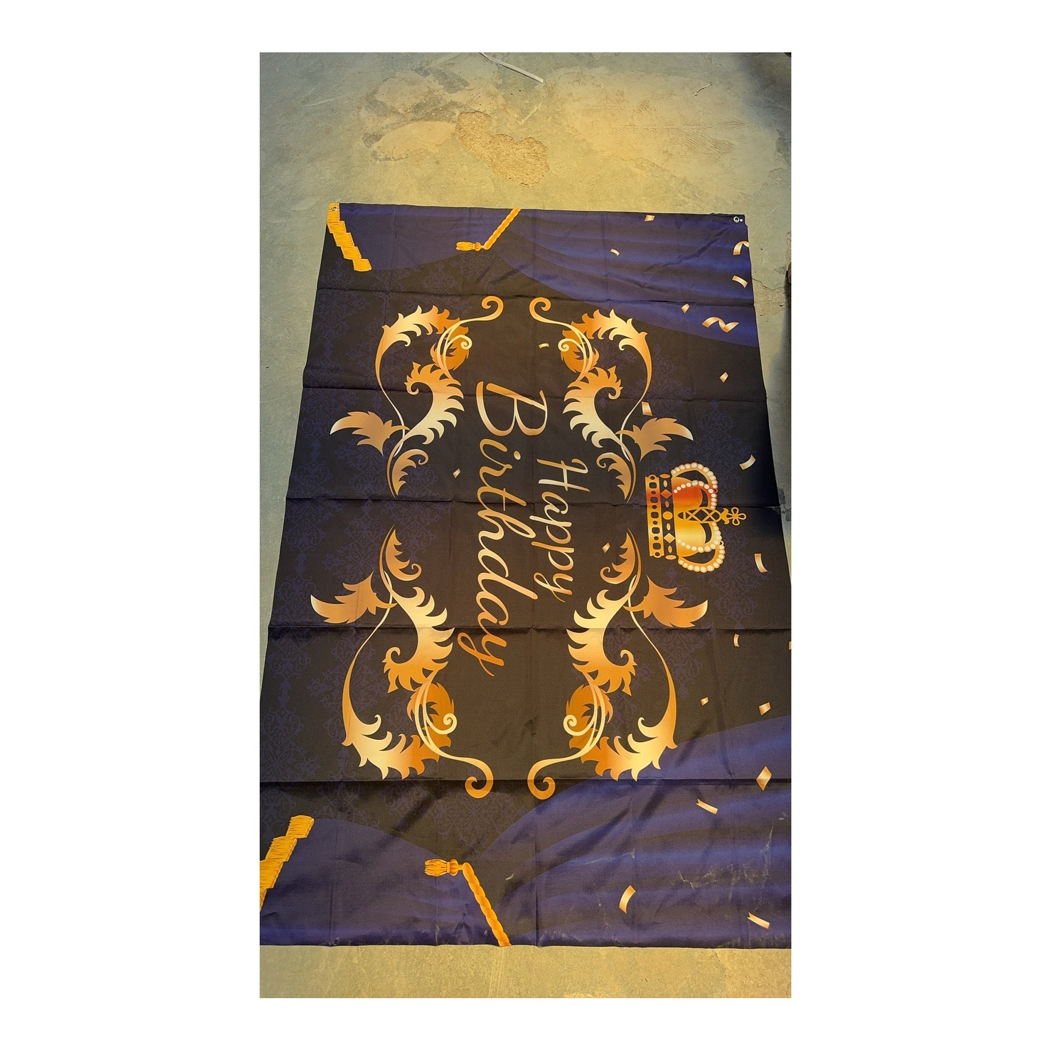 4" x 6" Backdrop Happy Birthday Blue
